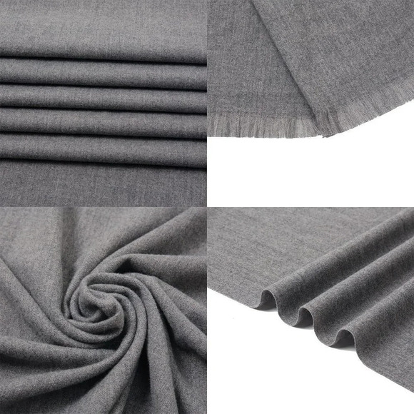 Swat Pany Scarf For Women Winter Pashmina Shawls For Women Wedding Shawls-Gray18 - Picture 7 of 7